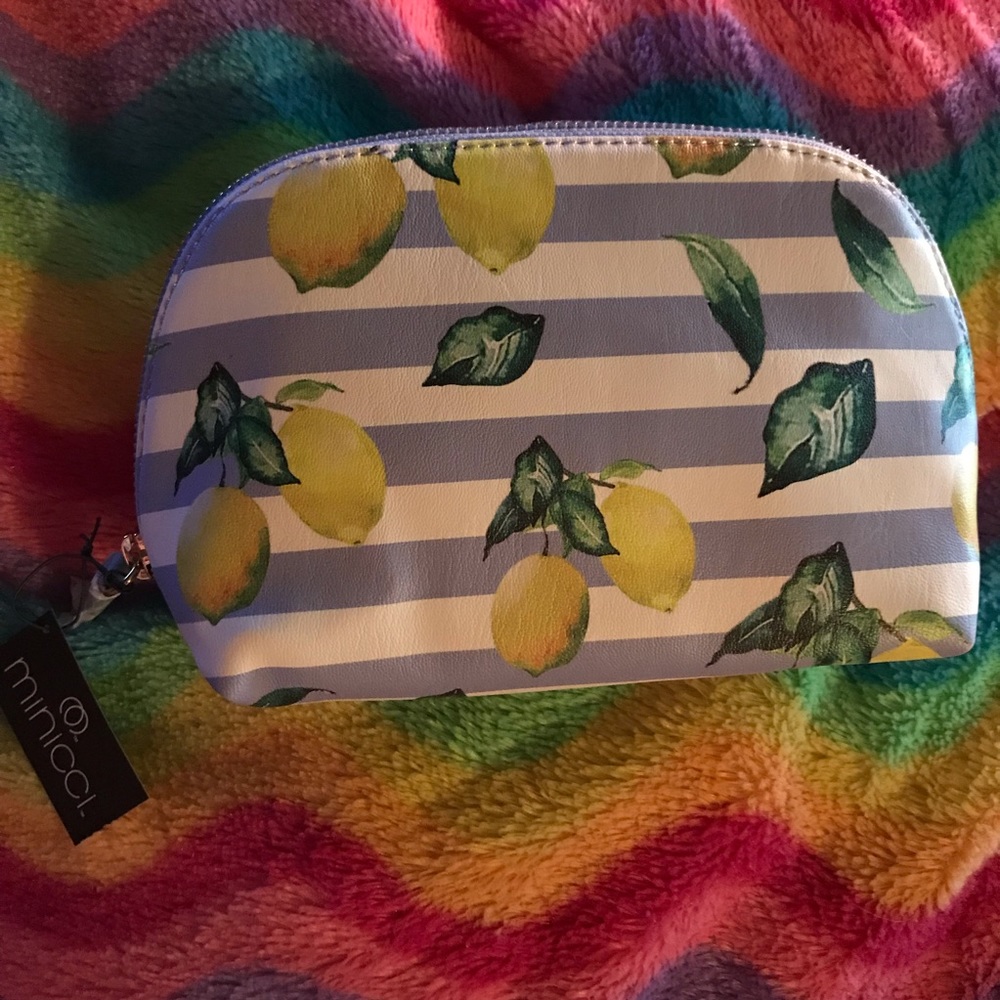 Single pouch makeup bag